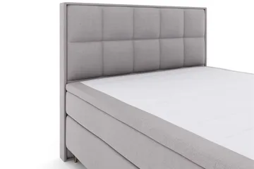 Select No 5 Komplett Sängpaket 160x200 Fast/Medium Latex - Ljusgrå/Metall V-form - Products - Möbler - Säng - Kontinentalsäng