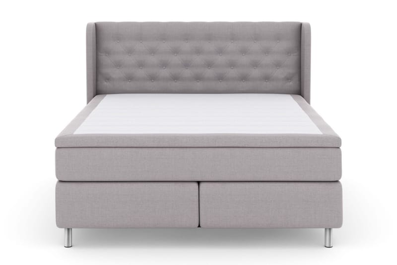 Select No 5 Komplett Sängpaket 160x200 Fast/Medium Latex - Ljusgrå/Metall - Products - Möbler - Säng - Kontinentalsäng