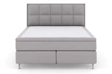 Select No 5 Komplett Sängpaket 160x200 Fast/Medium Latex - Ljusgrå/Silver - Products - Möbler - Säng - Kontinentalsäng
