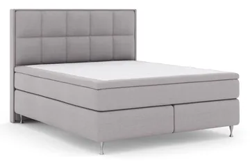 Select No 5 Komplett Sängpaket 160x200 Fast/Medium Latex - Ljusgrå/Silver - Products - Möbler - Säng - Kontinentalsäng
