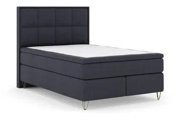 Select No 5 Komplett Sängpaket 160x200 Fast/Medium Watergel - Blå/Metall V-form - Products - Möbler - Säng - Kontinentalsäng