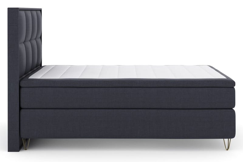 Select No 5 Komplett Sängpaket 160x200 Fast/Medium Watergel, Blå/Metall V-form