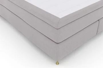 Select No 5 Komplett Sängpaket 160x200 Fast/Medium Watergel - Ljusgrå/Guld - Products - Möbler - Säng - Kontinentalsäng