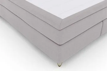 Select No 5 Komplett Sängpaket 160x200 Fast/Medium Watergel - Ljusgrå/Metall V-form - Products - Möbler - Säng - Kontinentalsäng