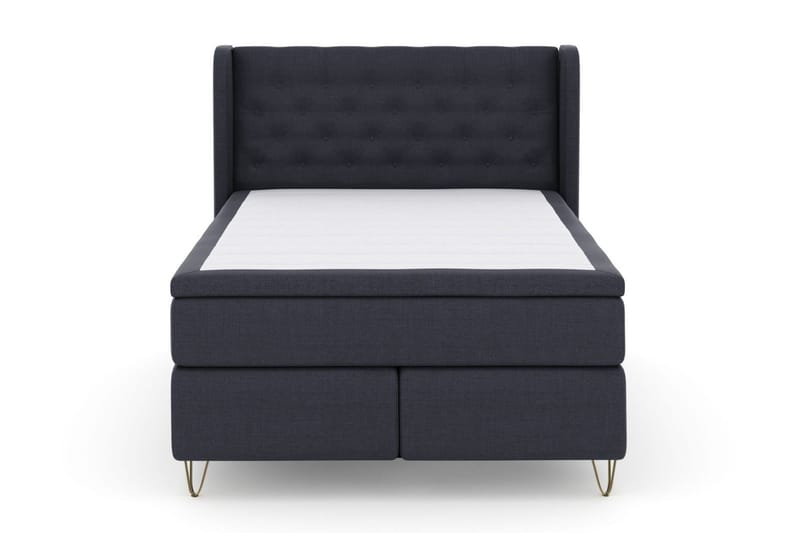 Select No 5 Komplett Sängpaket 160x200 Medium Latex - Blå/Metall V-form - Products - Möbler - Säng - Kontinentalsäng