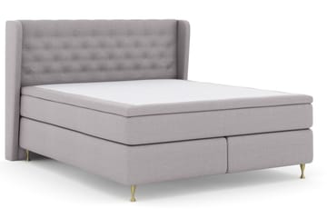 Select No 5 Komplett Sängpaket 160x200 Medium Watergel - Ljusgrå/Guld - Products - Möbler - Säng - Kontinentalsäng