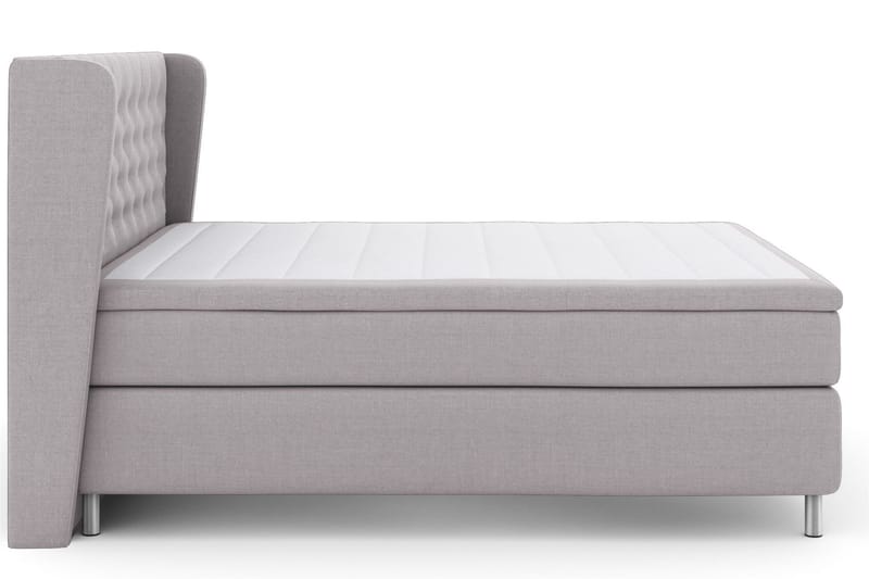 Select No 5 Komplett Sängpaket 180x200 Fast Latex - Ljusgrå/Metall - Products - Möbler - Säng - Kontinentalsäng