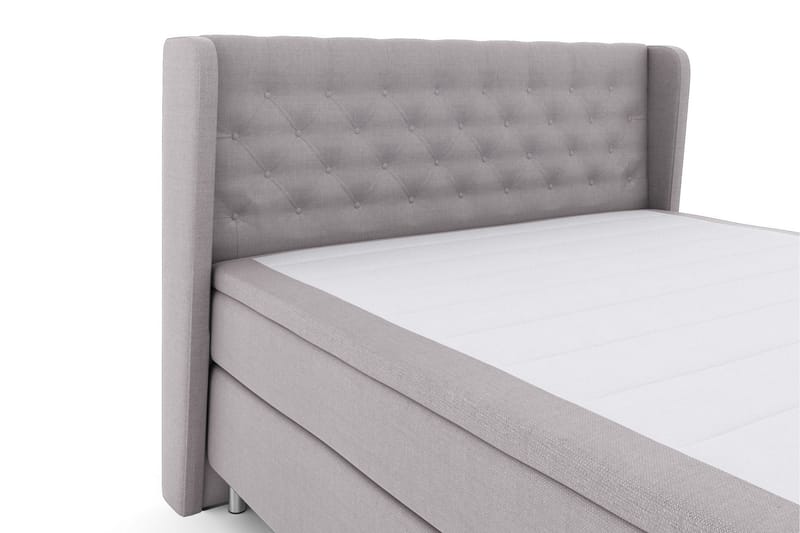 Select No 5 Komplett Sängpaket 180x200 Fast Latex - Ljusgrå/Metall - Products - Möbler - Säng - Kontinentalsäng