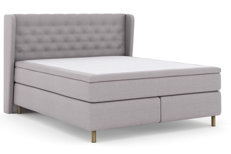Select No 5 Komplett Sängpaket 180x200 Fast Watergel - Ljusgrå/Koppar - Products - Möbler - Säng - Kontinentalsäng