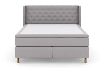 Select No 5 Komplett Sängpaket 180x200 Fast Watergel - Ljusgrå/Koppar - Products - Möbler - Säng - Kontinentalsäng