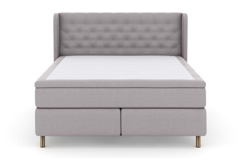 Select No 5 Komplett Sängpaket 180x200 Fast Watergel - Ljusgrå/Koppar - Products - Möbler - Säng - Kontinentalsäng