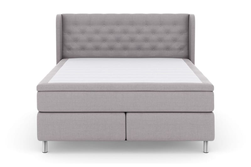 Select No 5 Komplett Sängpaket 180x200 Fast/Medium Latex - Ljusgrå/Metall - Products - Möbler - Säng - Kontinentalsäng