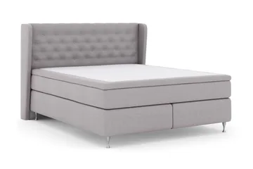 Select No 5 Komplett Sängpaket 180x200 Fast/Medium Watergel - Ljusgrå/Silver - Products - Möbler - Säng - Kontinentalsäng
