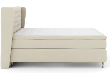 Select No 5 Komplett Sängpaket 180x200 Medium Latex - Beige/Silver - Products - Möbler - Säng - Kontinentalsäng