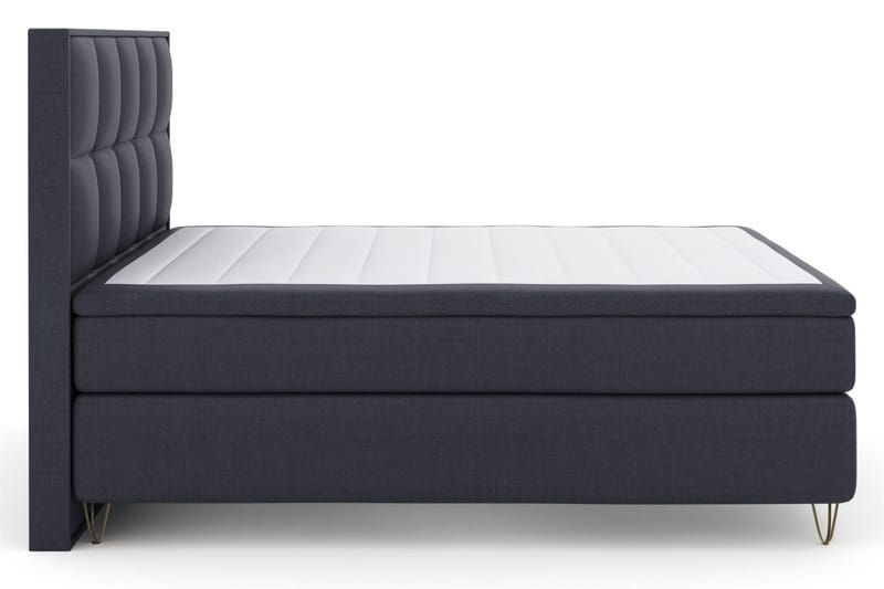 Select No 5 Komplett Sängpaket 180x200 Medium Latex - Blå/Metall V-form - Products - Möbler - Säng - Kontinentalsäng