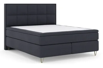 Select No 5 Komplett Sängpaket 180x200 Medium Watergel - Blå/Metall V-form - Products - Möbler - Säng - Kontinentalsäng
