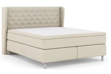 Select No 5 Komplett Sängpaket 210x210 Fast Latex - Beige/Metall - Products - Möbler - Säng - Kontinentalsäng