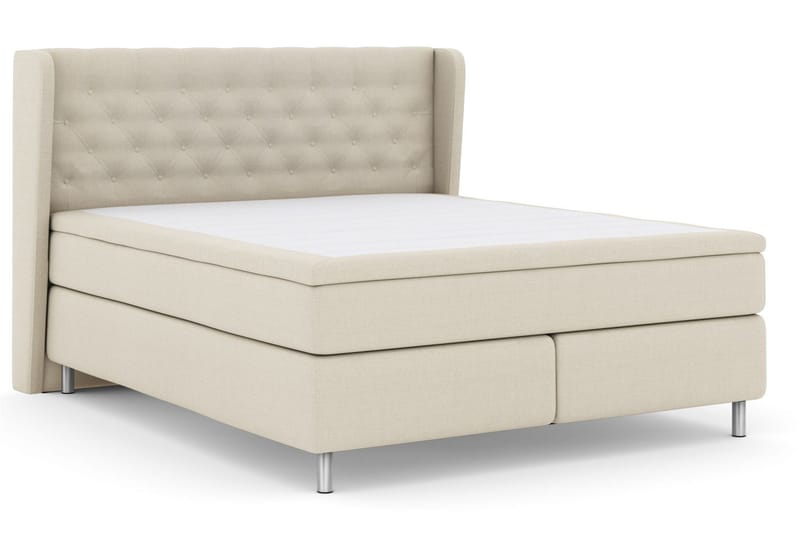 Select No 5 Komplett Sängpaket 210x210 Fast Latex - Beige/Metall - Products - Möbler - Säng - Kontinentalsäng