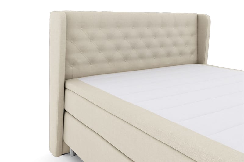 Select No 5 Komplett Sängpaket 210x210 Fast Latex - Beige/Metall - Products - Möbler - Säng - Kontinentalsäng