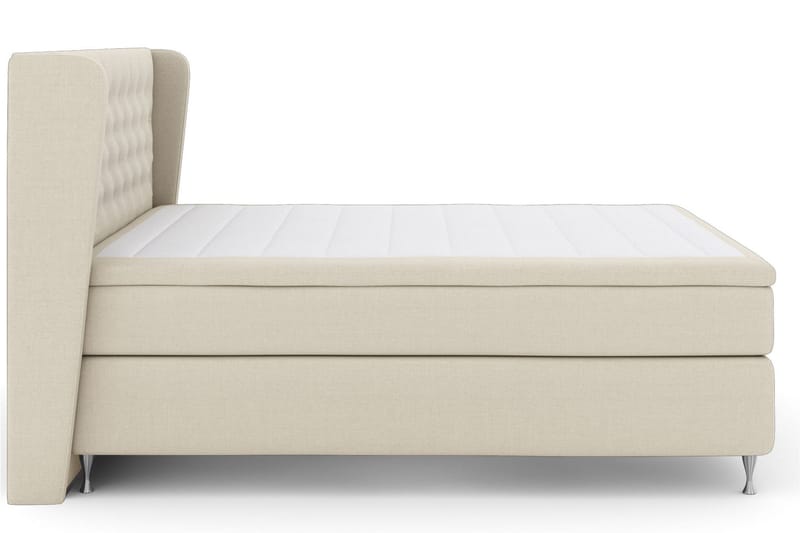 Select No 5 Komplett Sängpaket 210x210 Fast Latex - Beige/Silver - Products - Möbler - Säng - Kontinentalsäng