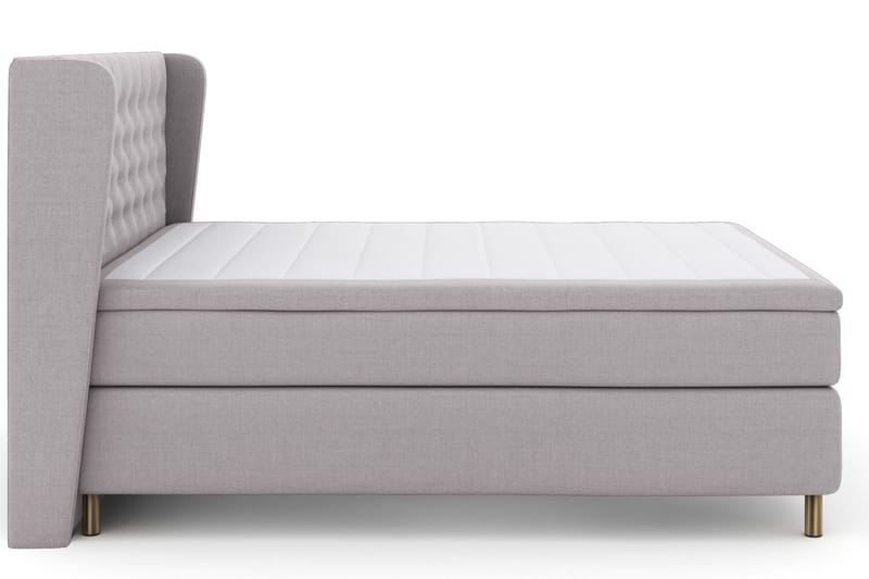 Select No 5 Komplett Sängpaket 210x210 Fast Latex - Ljusgrå/Koppar - Products - Möbler - Säng - Kontinentalsäng
