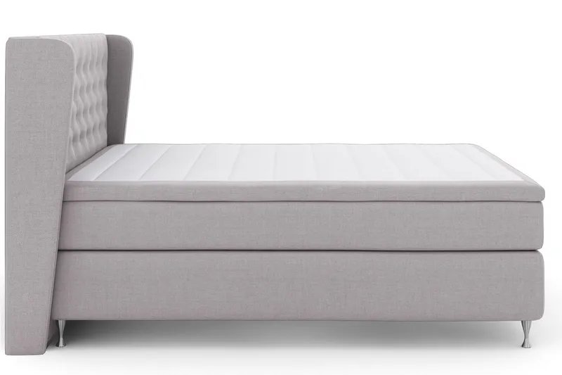 Select No 5 Komplett Sängpaket 210x210 Fast Latex - Ljusgrå/Silver - Products - Möbler - Säng - Kontinentalsäng