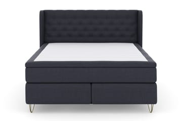 Select No 5 Komplett Sängpaket 210x210 Fast Watergel - Blå/Metall V-form - Products - Möbler - Säng - Kontinentalsäng