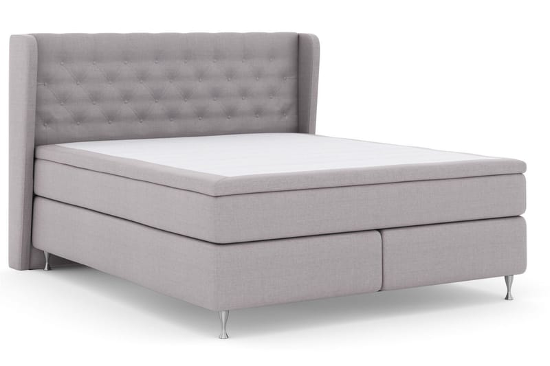 Select No 5 Komplett Sängpaket 210x210 Fast Watergel - Ljusgrå/Silver - Products - Möbler - Säng - Kontinentalsäng