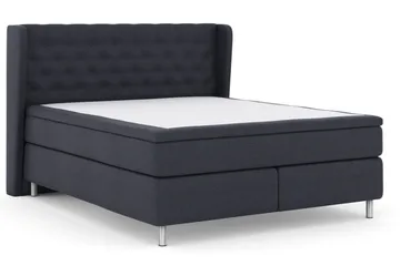Select No 5 Komplett Sängpaket 210x210 Fast/Medium Latex - Blå/Metall - Products - Möbler - Säng - Kontinentalsäng