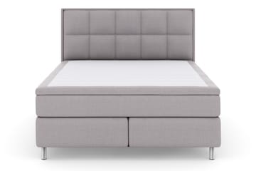Select No 5 Komplett Sängpaket 210x210 Fast/Medium Latex - Ljusgrå/Metall - Products - Möbler - Säng - Kontinentalsäng