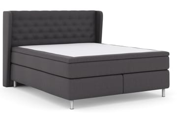 Select No 5 Komplett Sängpaket 210x210 Fast/Medium Latex - Mörkgrå/Metall - Products - Möbler - Säng - Kontinentalsäng
