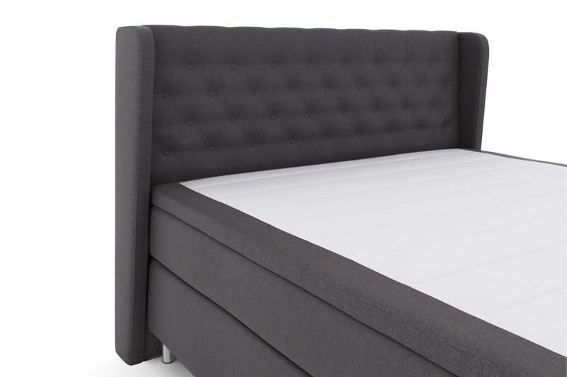 Select No 5 Komplett Sängpaket 210x210 Fast/Medium Latex - Mörkgrå/Metall - Products - Möbler - Säng - Kontinentalsäng