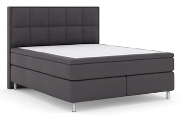 Select No 5 Komplett Sängpaket 210x210 Fast/Medium Latex - Mörkgrå/Metall - Products - Möbler - Säng - Kontinentalsäng