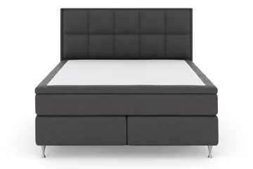 Select No 5 Komplett Sängpaket 210x210 Fast/Medium Latex - Mörkgrå/Silver - Products - Möbler - Säng - Kontinentalsäng