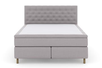 Select No 5 Komplett Sängpaket 210x210 Fast/Medium - Ljusgrå/Koppar - Products - Möbler - Säng - Kontinentalsäng