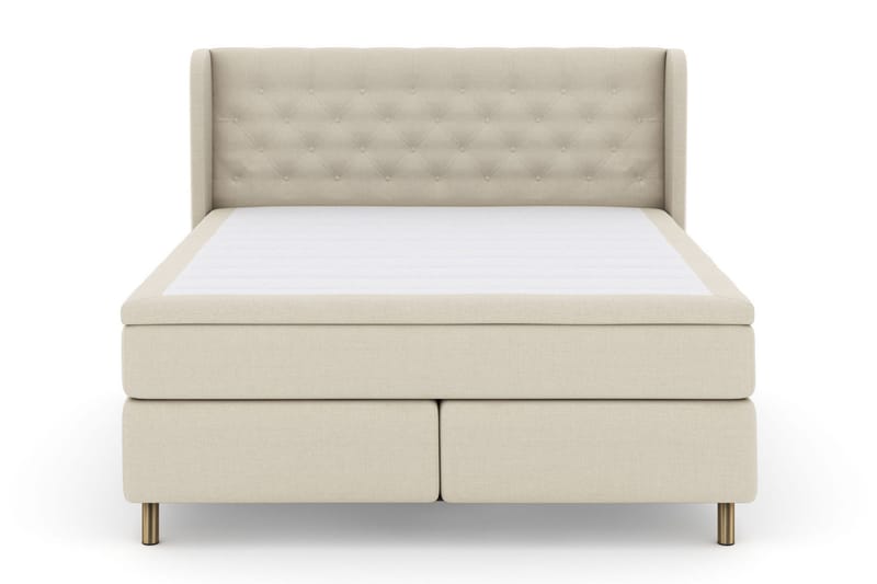 Select No 5 Komplett Sängpaket 210x210 Fast/Medium Watergel - Beige/Koppar - Products - Möbler - Säng - Kontinentalsäng