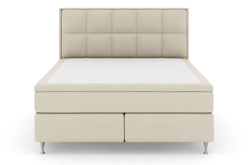 Select No 5 Komplett Sängpaket 210x210 Fast/Medium Watergel - Beige/Silver - Products - Möbler - Säng - Kontinentalsäng