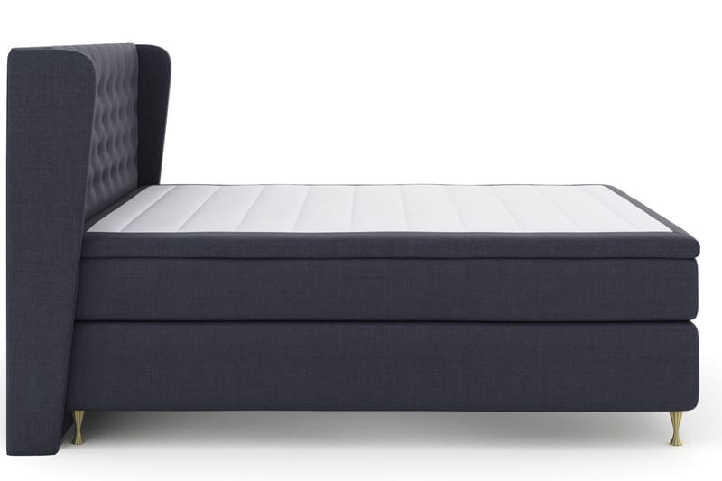 Select No 5 Komplett Sängpaket 210x210 Fast/Medium Watergel - Blå/Guld - Products - Möbler - Säng - Kontinentalsäng
