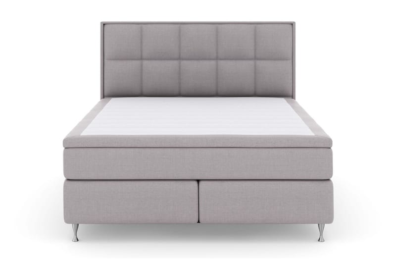 Select No 5 Komplett Sängpaket 210x210 Fast/Medium Watergel - Ljusgrå/Silver - Products - Möbler - Säng - Kontinentalsäng