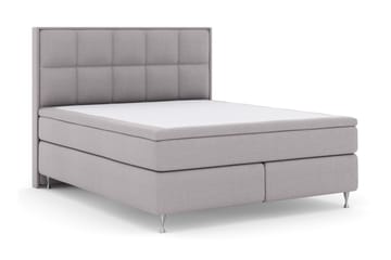 Select No 5 Komplett Sängpaket 210x210 Fast/Medium Watergel - Ljusgrå/Silver - Products - Möbler - Säng - Kontinentalsäng