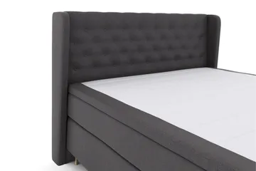 Select No 5 Komplett Sängpaket 210x210 Fast/Medium Watergel - Mörkgrå/Guld - Products - Möbler - Säng - Kontinentalsäng