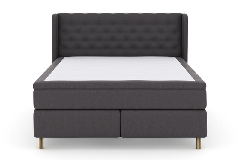 Select No 5 Komplett Sängpaket 210x210 Fast/Medium Watergel - Mörkgrå/Koppar - Products - Möbler - Säng - Kontinentalsäng