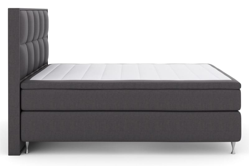 Select No 5 Komplett Sängpaket 210x210 Fast/Medium Watergel - Mörkgrå/Silver - Products - Möbler - Säng - Kontinentalsäng