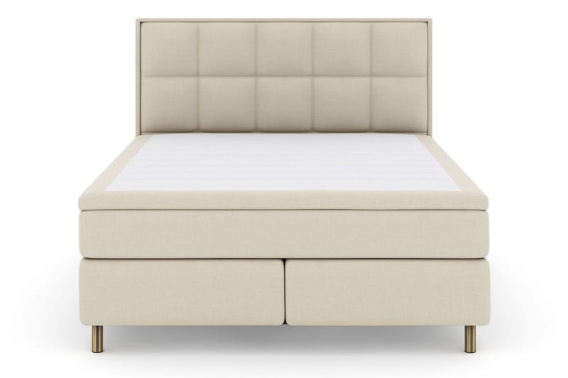 Select No 5 Komplett Sängpaket 210x210 Medium Latex - Beige/Koppar - Products - Möbler - Säng - Kontinentalsäng