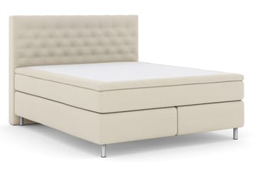 Select No 5 Komplett Sängpaket 210x210 Medium Latex - Beige/Metall - Products - Möbler - Säng - Kontinentalsäng