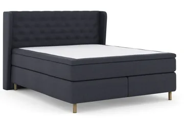 Select No 5 Komplett Sängpaket 210x210 Medium Latex - Blå/Koppar - Products - Möbler - Säng - Kontinentalsäng
