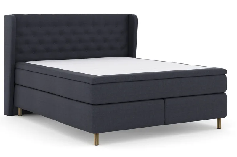 Select No 5 Komplett Sängpaket 210x210 Medium Latex - Blå/Koppar - Products - Möbler - Säng - Kontinentalsäng