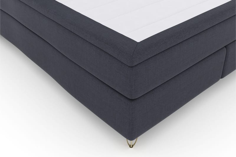 Select No 5 Komplett Sängpaket 210x210 Medium Latex - Blå/Metall V-form - Products - Möbler - Säng - Kontinentalsäng