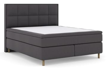 Select No 5 Komplett Sängpaket 210x210 Medium Latex - Mörkgrå/Koppar - Products - Möbler - Säng - Kontinentalsäng