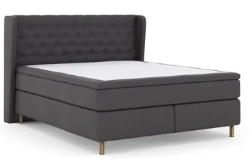 Select No 5 Komplett Sängpaket 210x210 Medium Latex - Mörkgrå/Koppar - Products - Möbler - Säng - Kontinentalsäng